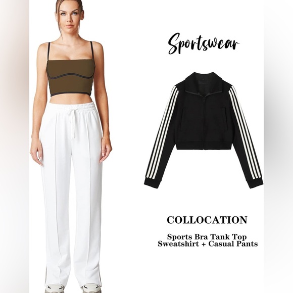 New Move With You Spaghetti Strap Square
Neck Sports Bra, Brown - Picture 4 of 8